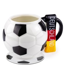 Futbalový hrnček so šálom Nemecko a futbalová podložka