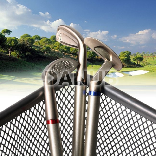 Hliníkové perá v tvare golfových palíc, 3 ks