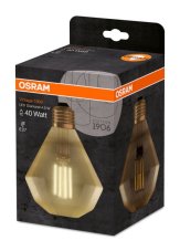 Led žiarovka filament e27 4,5w e27 osram vintage 1906 diamond - teplá biela