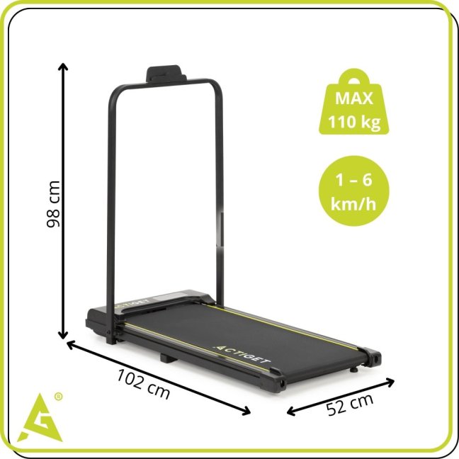 Elektrický bežecký pás na beh a chôdzu - skladací - s diaľkovým ovládaním - max 110 kg
