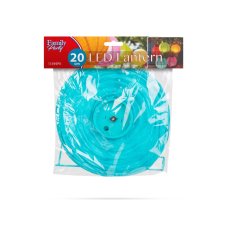 LED lampáš, modrý, 1 LED, skladací