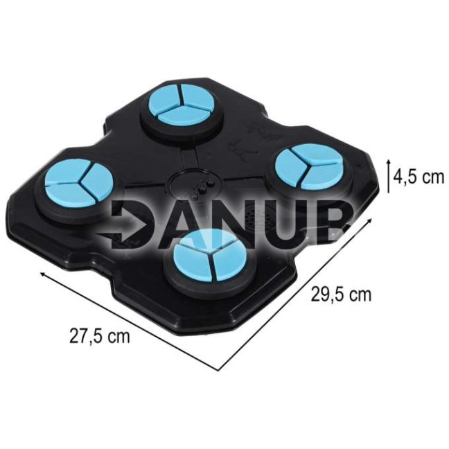 Boxerský trenažér na stenu - hudba, LED, USB, bluetooth + rukavice