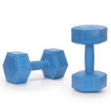 Jednoruční činky - 2 ks - 2x2,5 kg - modré