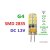 Led žiarovka g4 2w 24smd 2835 teplá biela 200lm 12v dc