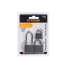 Sada zámkov - 20 mm, 30 mm, 30 mm predĺženíé - 3 ks / balenie
