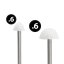 LED solárna lampa - 12 ks mini hríbov - teplá biela - 24 cm x 4 m