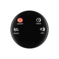 Stojanový ventilátor, diaľkový ovládač, 40 cm, 25W