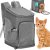 Prepravný batoh pre psov, mačky - 39 x 28 x 27 cm - šedý
