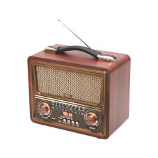 Prenosné retro rádio s multimediálnym prehrávačom - bluetooth - MP3
