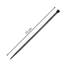 Sťahovacie pásky - 100ks - 15 cm - čierne