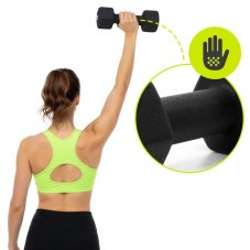 Činky na stojanu - sada 6 ks - závaží 1 kg, 2 kg, 3 kg