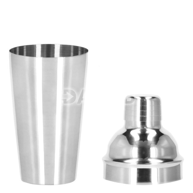 Barmanská súprava na nápoje - 12 prvkov - shaker 750 ml - so stojanom - nerez - strieborná