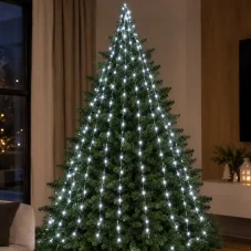 Svetelná reťaz zväzok vonkajšia 2,4 m, 250 LED, studená biela