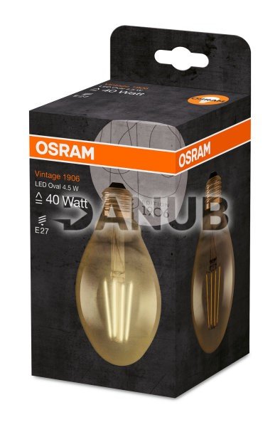 Led žiarovka filament e27 4,5w 2500k osram vintage - teplá biela