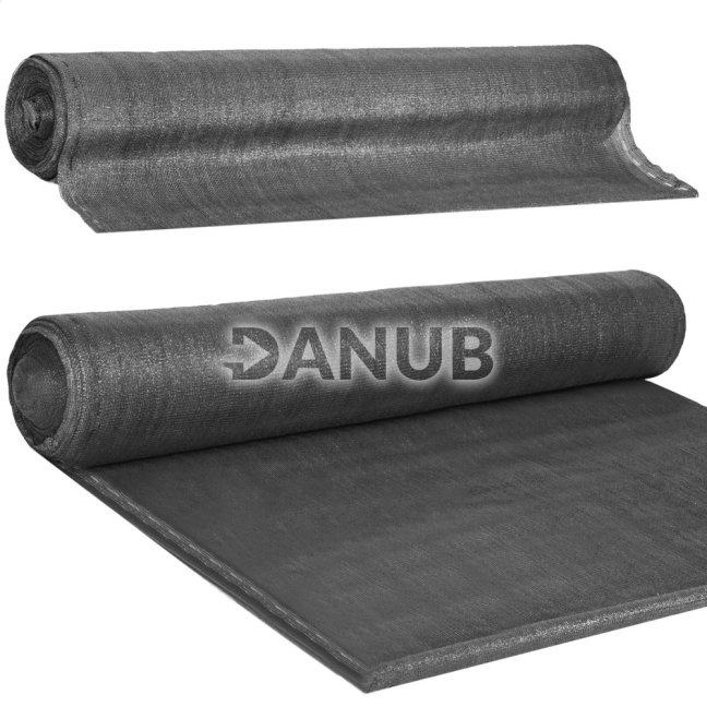Tieniaca sieť - 95% tienenie - 1,7x25m - 185g/m2 - svetlý antracit