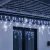 Světelný závěs s rampouchy venkovní 60 m, 1500 LED, studená bílá, flash – sada 3 ks