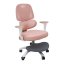 Detské otočné ergonomické kreslo ružovo-sivé