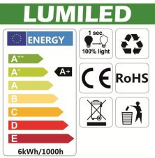 LED ŽIAROVKA MR16 12V 6W TEPLÁ BIELA 540LM