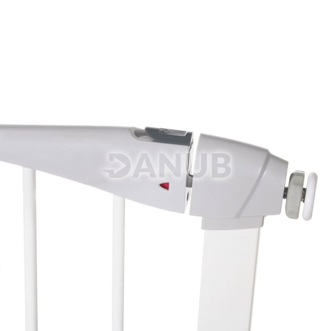 Bezpečnostná bariérová zabrána pre schody a dvere - biela - 76-99 cm