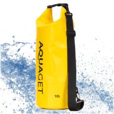 Vodotesná taška/batoh - 10l - na SUP, kajaky, pláž, turistiku - žltá