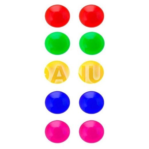 Farebné magnety na tabuľu 10ks