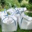 Big Bag vrece s nosnosťou 1000 kg - biela s modrou