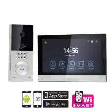 Videovrátnikový systém 7", IP65, hliníková vonkajšia jednotka, dotykový monitor, AHD kamera, detekcia pohybu, Rfid, InterCom – rozšíriteľný
