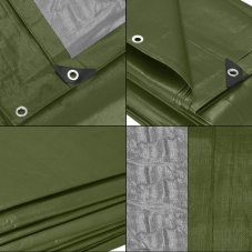 Hrubá krycia plachta - 3x4m - 120g/m2 - zelená