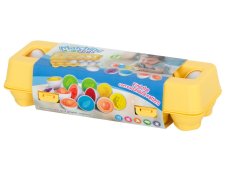 Montessori tojások - oktató játék 12db gyümölcs