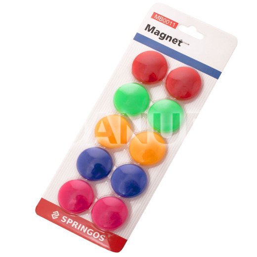 Farebné magnety na tabuľu 10ks