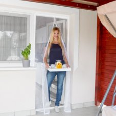 Sieťka na dvere proti hmyzu - magnetická - 100 x 210 cm - biela