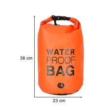 Vodotesný vak na paddleboard - 15L - oranžový