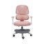 Detské otočné ergonomické kreslo ružovo-sivé