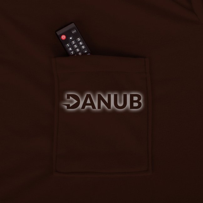 Deka s rukávmi pre pár - čokoláda