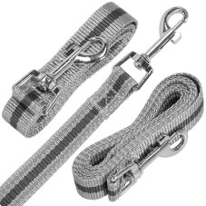 Beztlakový postroj pre psov, mačky L do 14-20 kg + vodítko 150 cm šedé