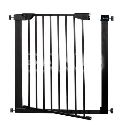 Bezpečnostná bariérová zábrana pre schody a dvere - čierna - 75-124cm