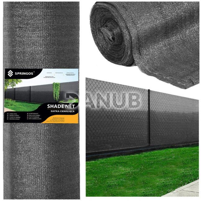 Tieniaca sieť - 95% tienenie - 1,7x25m - 185g/m2 - svetlý antracit