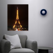 LED obraz - "Eiffelova veža" - 2 x AA, 38 x 48 cm