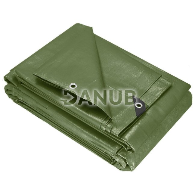 Hrubá krycia plachta - 6x8m - 120g/m2 - zelená