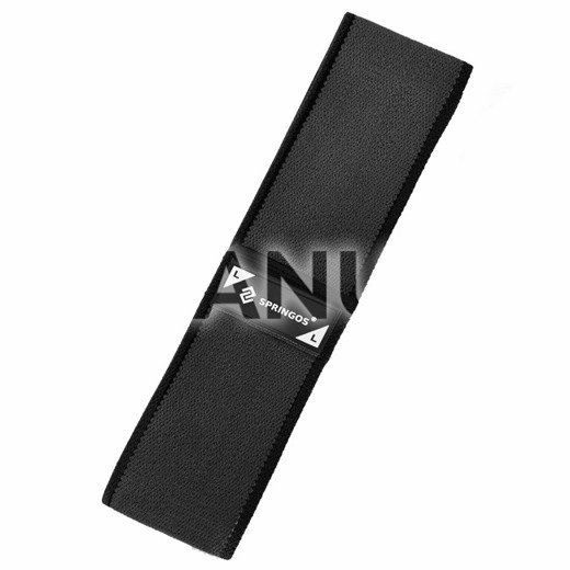 Fitness guma na cvičenie Hip Band - L - 2x43 cm - čierna