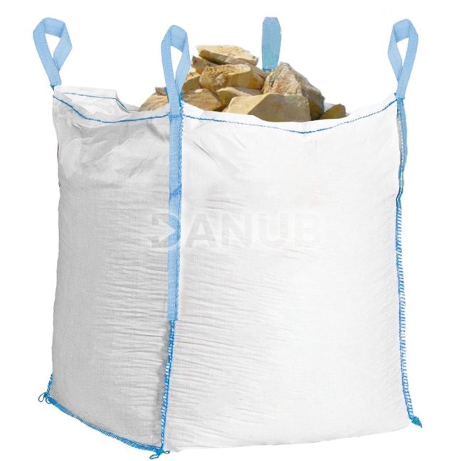 Big Bag vrece s nosnosťou 1000 kg - biela s modrou