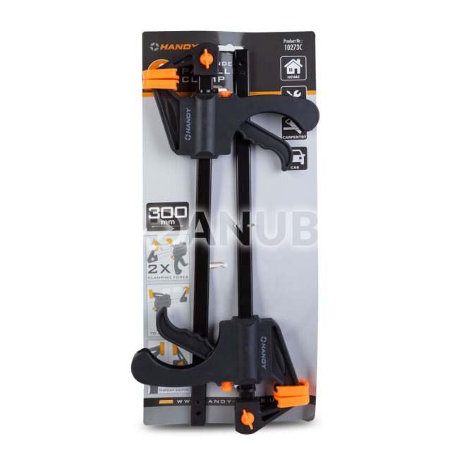 Jednoručná paralelná svorka - 12" / 300 mm - 475 x 205 x 30 mm - 2 ks / balenie