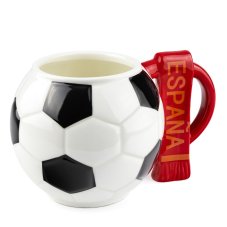 Futbalový hrnček s fanúšikovským šálom - Španielsko