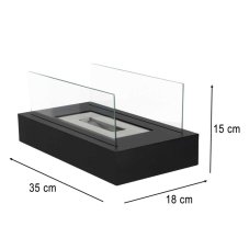 Voľne stojaci krb na biopalivo - bezdymový