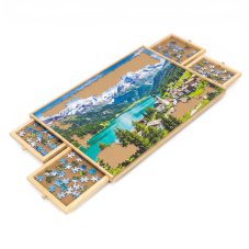 Puzzle összerakó alátét 1000 darabhoz - 79 x 55 cm - fa