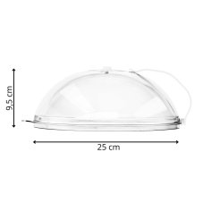 Pokrievka do mikrovlnnej rúry 25 cm - plastová
