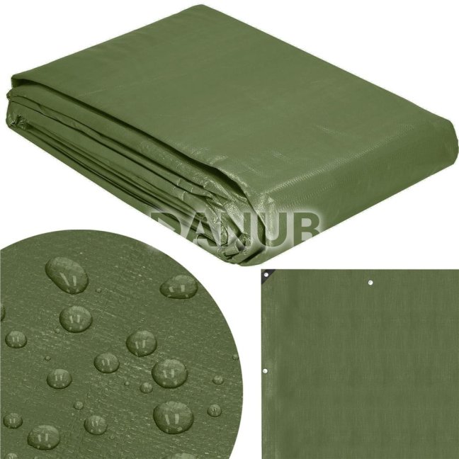 Hrubá krycia plachta - 6x8m - 120g/m2 - zelená