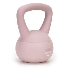 Kettlebell - mäkký - 4 kg - svetloružový