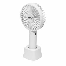 Ručný, nabíjateľný ventilátor, 9 cm, biely