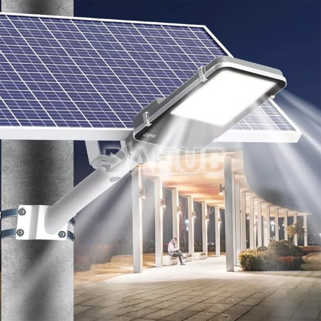 LED solárne pouličné svietidlo 800W - 6500K - 3,2V - 13Ah - s držiakom a diaľkovým ovládaním